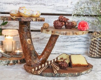 Cake Stand Wood Wooden Rustic Cake Stand Wood Wooden Rustic
