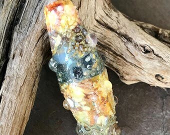 ANOLIS ONCA - Handmade Lampwork Focal Bead - 1 Focal Bead