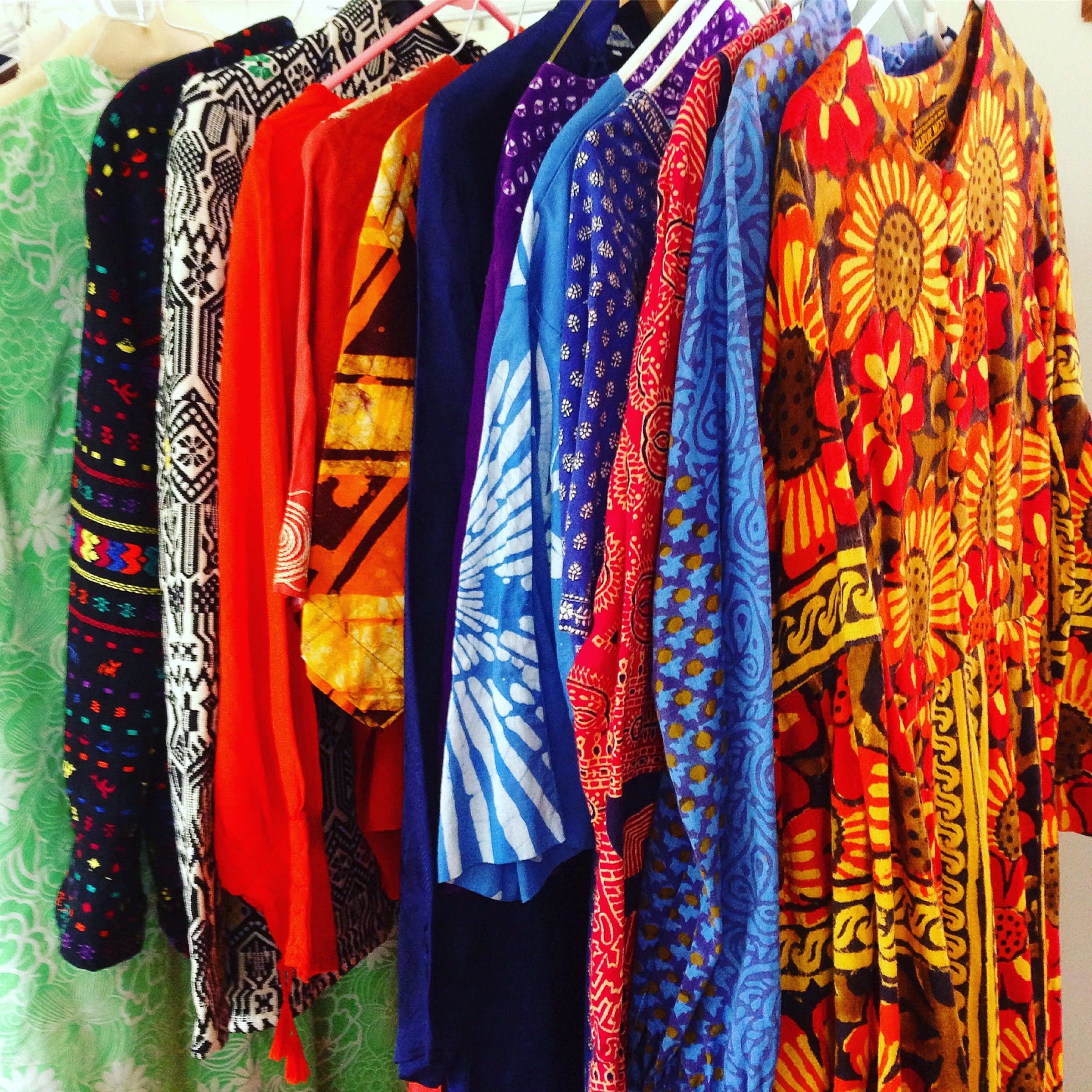 Long Indian dress, 70s Maxi dress, Vintage 70s caftan, Boho Indian