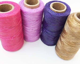 Artificial Sinew Thread Waxed Nylon for Craft Colorful