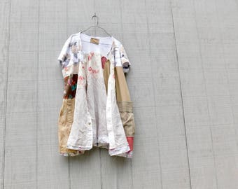 Tunic or Jacket, Upcycled Clothing, Wearable Art, Art Smock, Fall Fashion, Boho, Bohemian, Overcoat, Tunic, Gypsy, Remix Clothing, Reclaimed