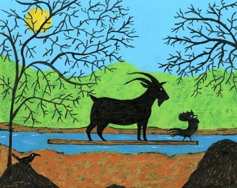 Black Goat Folk Art by BlackGoatFolkArt on Etsy