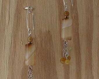 Brown Sardonyx earrings