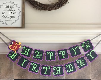 Descendants Birthday Decorations - Disney Descendants Party- Descendants Birthday Party Decor- Descendants Banner- Birthday Banner