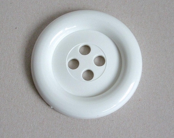 Sale - Extra Large Button - White was 3.00 now 1.50