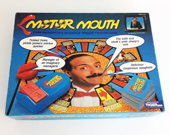 Rare Vintage Tiger Motor Mouth Board Game Complete Like New Condition 1990 Tongue Twister Rare Vintage Tiger Motor Mouth Board Game Complete Like New Condition 1990 Tongue Twister