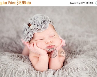 12% off Baby headband, newborn headband, adult headband, child headband and photography prop The single sprinkled- Ruffle Bow headband