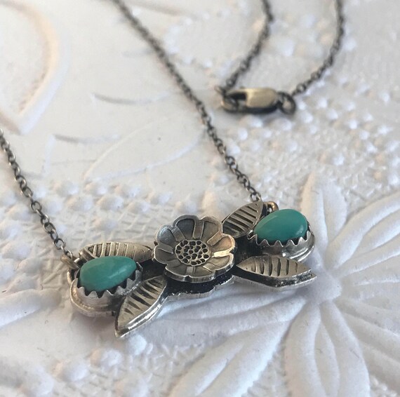 Flower with Turquoise