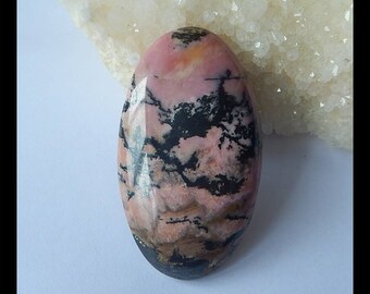 New!!! Rhodonite Cabochon,Oval Cabochon,56x32x8mm,32.3g(g0325)