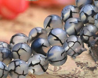 38 AGATE Gemstone Beads - 10mm - COD2120