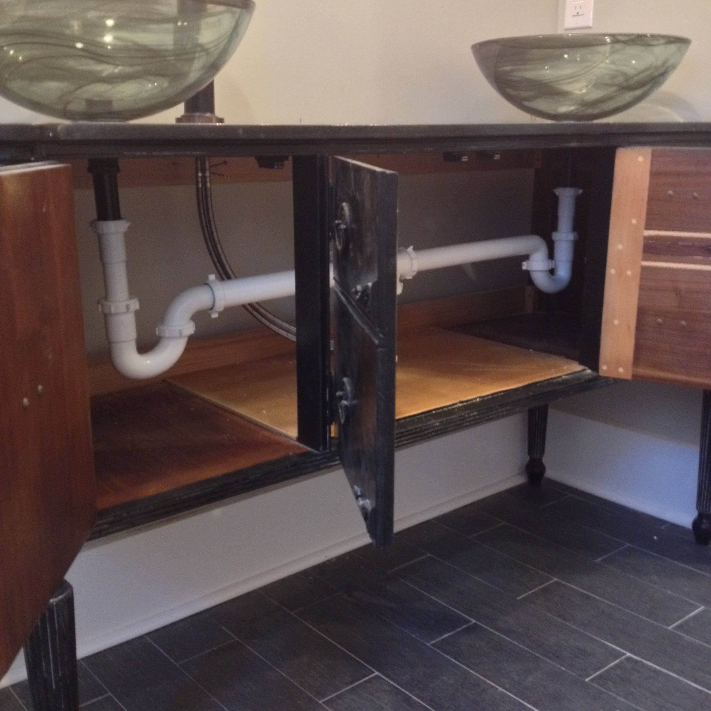 BATHROOM VANITY Double or Single Sink We Custom Convert from Antique