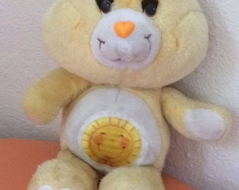 Vintage Care Bear - Funshine Bear - 1983 13" tall
