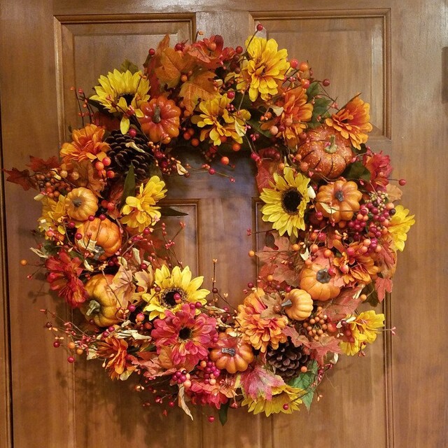 Fall Wreaths Thanksgiving Decor Christmas by Designawreath
