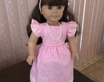 Dress for 18" doll w/ necklace