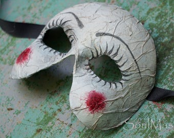 Broken Dolly Mask, Creepy Doll Mask, Halloween Mask, Scary Mask, Broken Doll Mask, Doll Costume, Dark Mask, Soul Mask, Steampunk, Cosplay