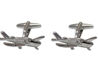 Cessna Airplane Cufflinks