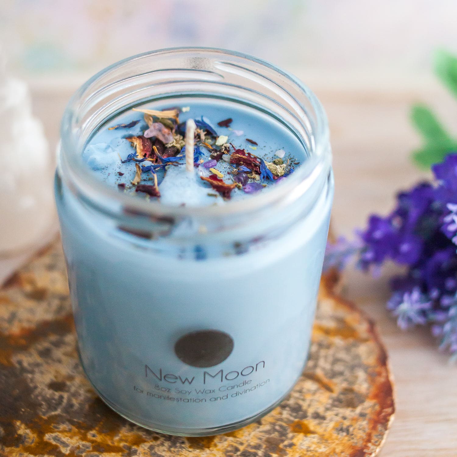 New Moon Candle Moon Candle Wicca Candle Magic Candle