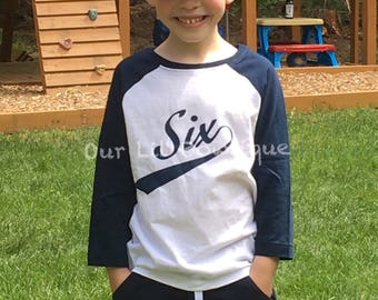 Baseball Birthday Shirt - Rookie Year Birthday Shirt - Raglan Baseball Shirt - Personalized Shirt - Baseball Birthday Shirt - Raglan