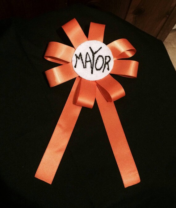 Nightmare Before Christmas Mayor Ribbon