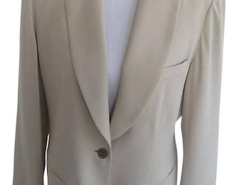 EMANUEL Ungaro Cream Women's Tuxedo Jacket