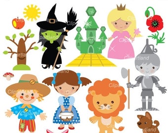 ON SALE INSTANT Download. Wizard of Oz clip art. Cw_2. Personal and commercial use.