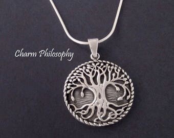 Tree of Life Necklace - 925 Sterling Silver Tree Necklace - Silver Tree of Life Jewelry - Nature Lovers