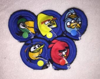 Angry Birds gtube pads button hugs belly pads feeding tube