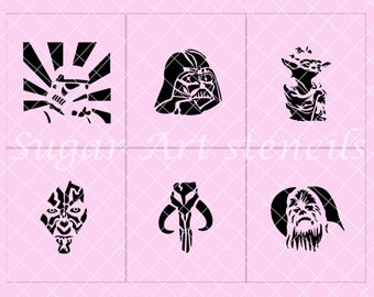 star wars stencil etsy