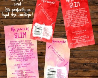 Printable Plexus Slim Sample Card Customized Digital File