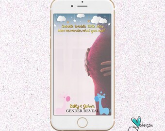 gender reveal snapchat filter