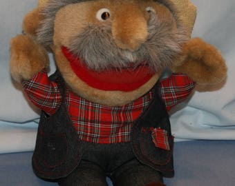Shotgun Red Plush Hee Haw Signed Autographed Stuffed Animal Vtg Country Music Shot Gun