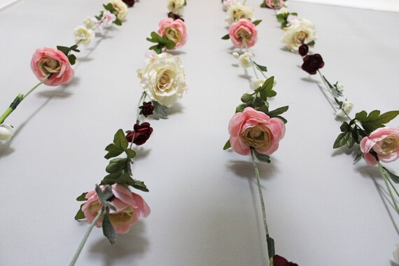 Hanging Flower Backdrop Wedding Flower Garland Wedding