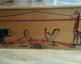 etsy wooden toy chest