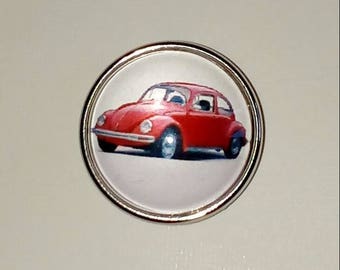 Snap car Ladybug red 18mm