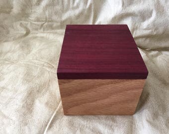 Purpleheart wood box