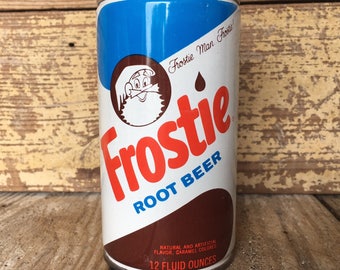 Frostie Old Fashion Root Beer Sign Graphic Wood Crate Black