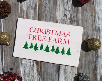 Christmas tree sign | Etsy