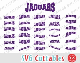 Jaguars EZ Layouts, svg, eps, dxf, Set of 30, Digital Cut File for cutting machines