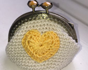 Crochet coin purse