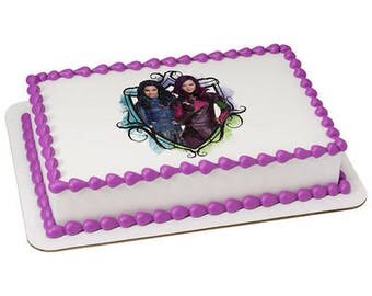 Descendants Auradon Cool Edible Cake or Cupcake Toppers - Choose Your Size