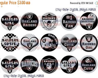 Pre-Season SALE INSTANT Download Oakland RAIDERS Inspired 4x6 Digital Printable 1 Inch Circle Bottle Cap Images