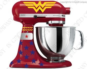 Retro Amazonian Warrior Princess Decal Kit for your KitchenAid Mixer