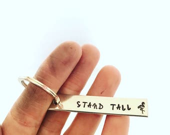 personalised key ring, custom key chain, aluminium key chain, gifts for him, mothers day, anniversary present, couple gift, stamped keychain