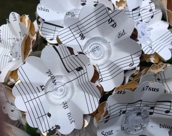 A Whole New World... Music Sheet paper flower bouquet