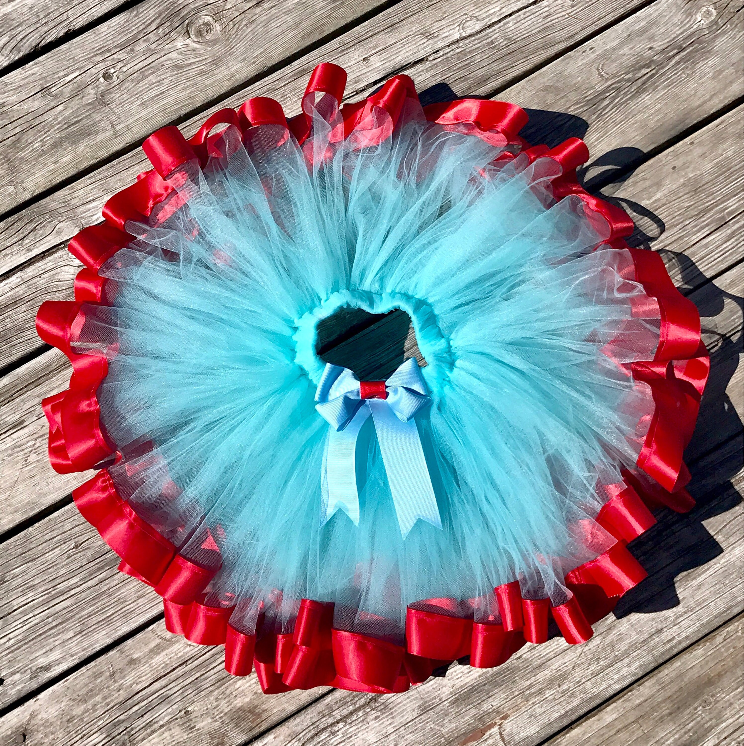 Ribbon trimmed Tutu Ribbon tutu Birthday Outfit Tutus
