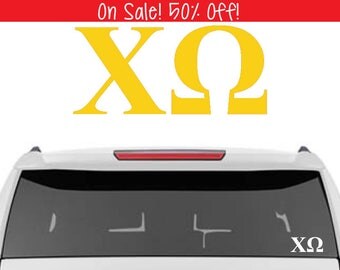 50% OFF! Chi Omega Decal | Sorority Car Decals, Sorority Vinyl Decal, Sorority Laptop Decal, Sorority Decal