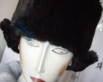 Hat-original-to winter Hat ear flaps, fausse-fourrure-cafe-noir-chocolat-brun, hat-Hat-unisex, great cold winter