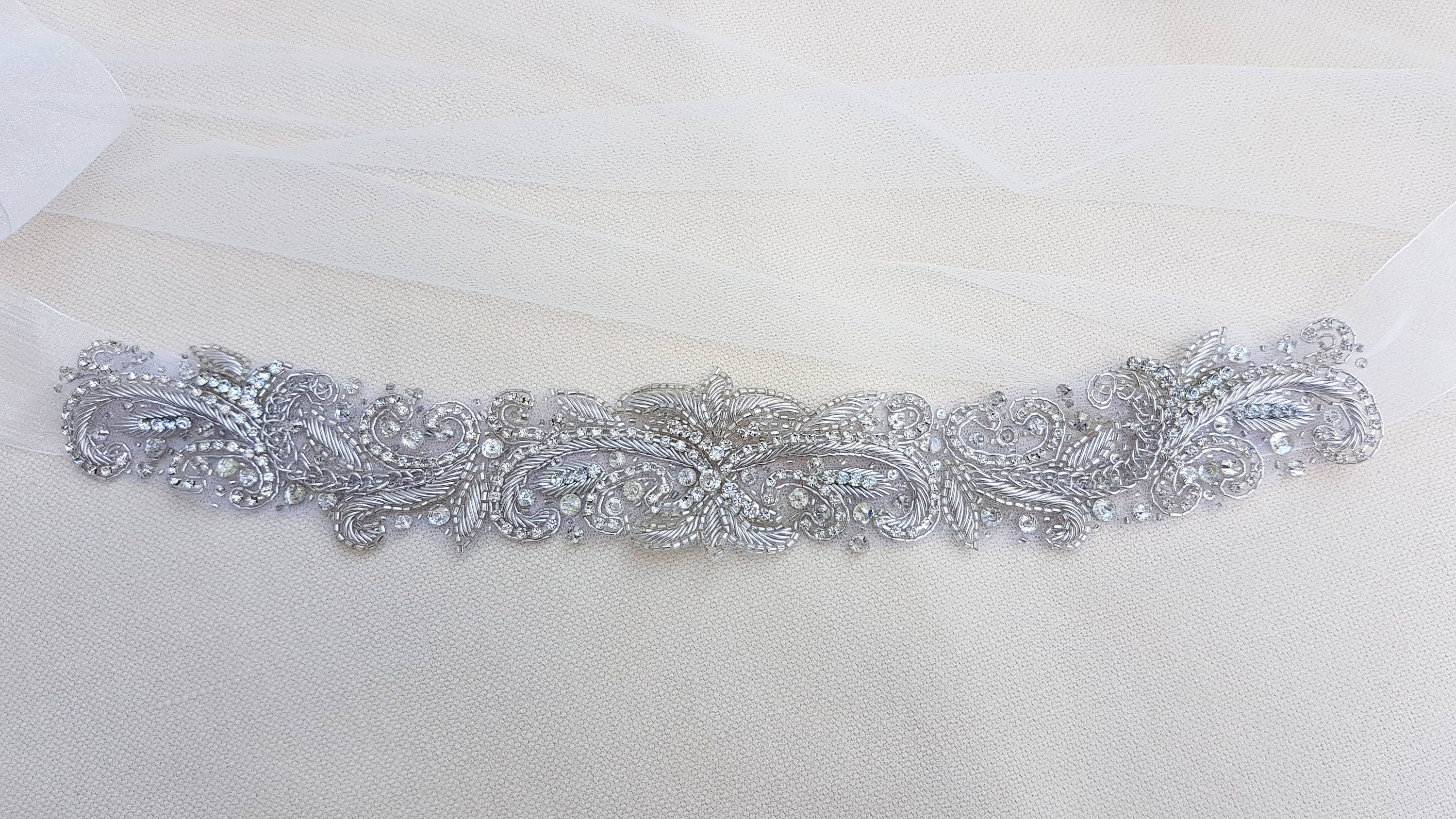 Beaded shoulders Luxury applique Shoulder Applique Bridal