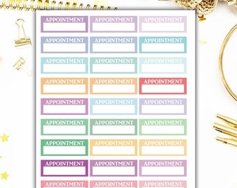 40% OFF SALE Appointment Planner Stickers, Appointment Stickers, Functional Planner Stickers – Will Fit Any Planner– 0739