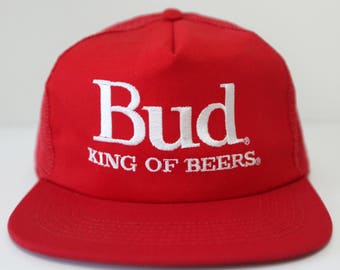 Casquette Snapback Budweiser King Of Beers - Look Délavé/vintage - Neuf Sans étiquette